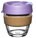 KeepCup Reusable Coffee Cup – Brew Tempered Glass and Natural Cork, S 8oz/227ml – Moonlight