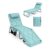 Keplin Foldable Sun Lounger, 4-Position Recliner, Mint