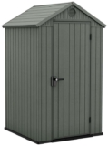 Keter Darwin Plastic Green Apex Shed – 4 x 4ft