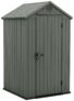 Keter Darwin Plastic Green Apex Shed – 4 x 4ft