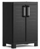 Keter Detroit Base Indoor Garage Storage Cabinet – Black