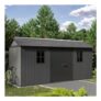 Keter Newton plus Apex Outdoor Storage Shed Grey – 15 X 7.5ft