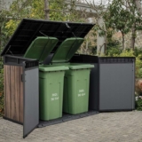 Keter Rosewood Horizon 6ft 3 x 3ft 7 Horizontal 2020 Litre Storage Shed