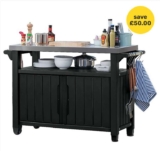 Keter Unity XL Black BBQ Table – £194.99 with newsletter code ( free click and collect )