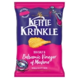 Kettle Krinkle Sea Salt & Balsamic Vinegar Ridged chips 130g