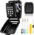 Key Safe Wall Mounted Outdoor, Key Lock Box for 12 Digit with Code, Combination Keysafe Waterproof Sparekeys Lockbox for Home Garage Warehouse Office & School (Black)