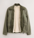 Khaki Green Borg Lined Shower Resistant Harrington Jacket – M to 4XL / Red £28 – Sizes XS to 4XL – Free C&C