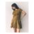 Khaki Green Jersey Seam Detail Mini Dress