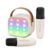 Kids Karaoke Machine with 2 Mics, Bluetooth, LED, Voice Changer