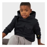Kids Navy Lyle and Scott Pocket Hoodie