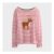 Kids Red Stripe Reindeer Top