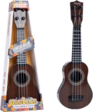 Kids Ukulele Toy, 36cm Toy Guitar with 4 Adjustable Strings, Kids Ukulele Musical Instrument, Mini Guitar Instrument for Toddlers Beginners Learning Educational Toys for Boys Girls Gifts (D)