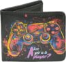 Kids Wallet for Boys Teen, Cool Game Controller Wallet for Boys PU Leather Bifold Kids Wallet with Colorful Print Compact Wallet for Teenage Boys Pratical Gaming Gifts for Boys Teens Gamers