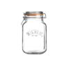 Kilner Square Clip Top Jar 1.5L (1500ml) Airtight Glass Jar