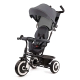 Kinderkraft Aston Tricycle, Baby Push Trike, from 9 Months to 5 Years, Gray