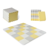 Kinderkraft Puzzle Play Mat LUNO, 30 Pieces, Soft Foam Floor, Waterproof, Easy to Clean