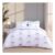 King White & Lilac Bow Pattern Duvet Cover Set