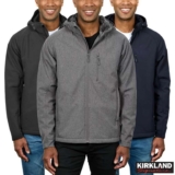 Kirkland Signature Mens Sherpa Lined Softshell Jacket (M-XXL), Blue/Black/Grey