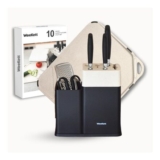 Kitchen Knife Set with Block & Integrated Sharpener
