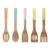 Kitchen Utensil Set, Pastel Handles, Bamboo, 5 Piece
