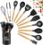Kitchen Utensils Set, 12 PCS Silicone Cooking Utensils Set Gadgets for Cooking, Non Stick Wooden Handle Silicone Kitchen Cooking Utensils Sets Cookware