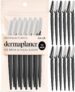 Kitsch Dermaplane Razor for Women Face Face Razors for Women & Men, Eyebrow Trimmer & Face Shaver Exfoliating Facial Razor & Skin Care Tool for Smoother Skin – Black, 12 pcs