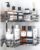Kitsure Shower Caddy 2-Pack Corner Shower Shelf with Quick Drain Design, Strong Adhesive, No-Drill Installation & Rustproof Finish for Bathroom, Kitchen & Laundry, Sliver, 22.0x 22.0 x 5.0 cm