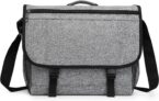 Kono Laptop Messenger Bags Mens Shoulder Bag Fits 15.6 Inch Laptop Water Resistant Anti Theft Cross Body Satchel Briefcase for School Travel Work (Grey)
