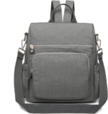 Kono Women Backpack Anti Theft Rucksack Nylon Schoobag Ladies Travel Work Bag Casual Daypack Vintage Shoulder Backpack