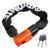Kryptonite Unisexs Evolution Chain Lock, Black/Orange, 10mm x 55cm