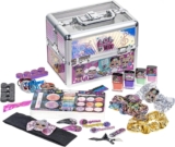 L.O.L. Surprise Train Case Cosmetic Makeup Set Includes Lip Gloss, Eye Shimmer, Nail Polish, Hair Accessories & more, Perfect for Parties, Sleepovers & Makeovers, Ages 5, By Townley Girl