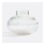 LA REDOUTE INTERIEURS Afa 15cm High round Striated Glass Vase