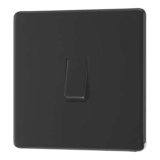 LAP 20A 16AX 1-Gang 2-Way Switch Matt Black with Colour-Matched Inserts (622PN) (Free C&C)