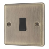 LAP 20A 16AX 1-Gang Intermediate Switch Antique Brass with Black Inserts (787PN) (Free C&C)