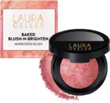LAURA GELLER NEW YORK Baked Blush-n-Brighten Marbleized Blush- Pink Buttercream Creamy Lightweight Natural Finish