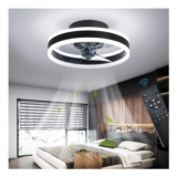 LED Ceiling Fans with Lights Reversible Remote, 6 Speeds Modern