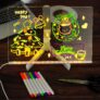 LED Drawing Board with 7 Colour Pens – Illuminated Acrylic Message Board – Reusable Writing Boards with Dry Erase Cloths – Perfect for Home, Office, or Classroom Use (20 X 30CM)