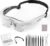 LED Head Magnifier, Rechargeable Hands-Free Headband Magnifying Glass with 4 Detachable Lenses, 1.5X-5.0X Glasses for Close Work Crafts Jewelry Reading