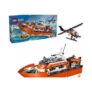 LEGO City Coast Guard Rescue Boat & Helicopter Playset (60504)