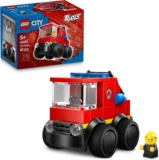 LEGO City Rides Fire Engine Toy – Emergency Vehicles Building Set w/a Firefighter Junior Minifigure – Party Bag Fillers – Small Collectible Gift for 5 Year Old Boys – 60482