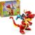 LEGO Creator 3in1 Red Dragon Toy to Fish Figure to Phoenix Bird Model, Animal Figures Set, Gifts for 6 Plus Year Old Boys, Girls and Kids 31145