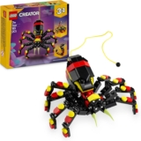 LEGO Creator 3in1 Wild Animals: Surprising Spider Toy – Transforms into a Scorpion Figure or a Snake – Building Set for Nature-Loving 7 Year Old Boys & Girls – Creative Birthday Gift – 31159