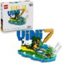 LEGO Editions Vini Jr. Football Highlights Toy – 3D Display Model Kit w/Collectible Minifigure – Kids Room Decor – Gift for 10 Year Old Boys, Girls & Adult Sports Fans – 43027