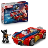 LEGO Marvel Spider-Man Car vs. Venomized Wolverine – Superhero Toy w/a Car Model, 2 Minifigures & 2 Spring Shooters – 76336