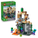 LEGO Minecraft Zombie Dungeon with a Wanderer Minifigure, 3 Zombie Figures, a Slime & Crafting Table – 21587