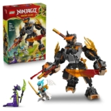 LEGO NINJAGO Coles Mission Mech & Dragon Zane – Ninja Toy w/Action Figure, 3 Minifigures and Swords 71854