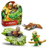 LEGO NINJAGO Lloyd vs. Earth Monster Spinner – Ninja Spinning Toy w/a Launcher, Battling Tops & 2 Minifigures 71850