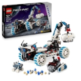 LEGO Technic Lunar Outpost Moon Rover Space Vehicle – Interactive STEM Toy with a Crane & Solar Panels – Robot Model – 42211