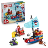 LEGO ǀ Marvel Team Spidey Pirate Ship, With Ship Model, 2 Boats & 4 Minifigures 11208