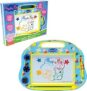 LEXIBOOK, Peppa Pig, Multicoloured magic slate, 3 magnetic stamps and stylus included, Artistic and creative toy for drawing in colour, Blue/yellow, CRPP550